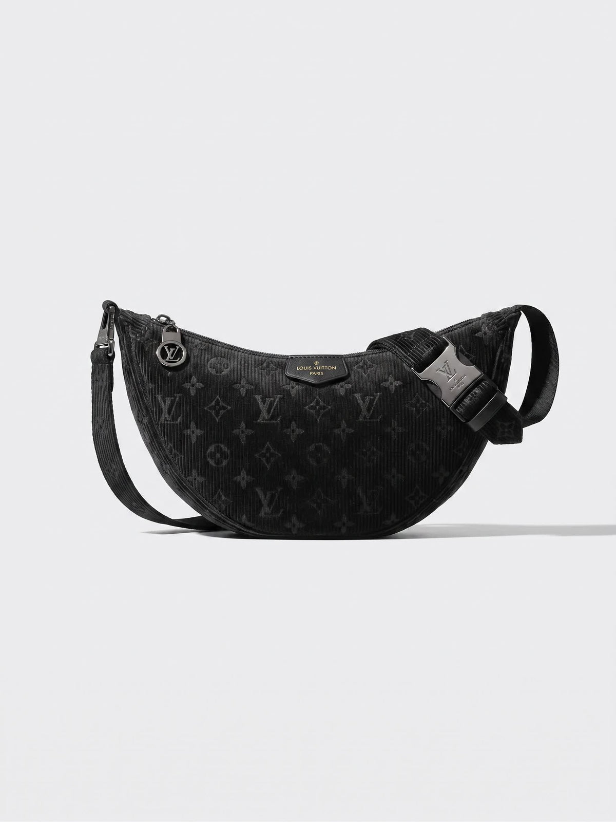 Mini Round Corduroy Crossbody Bag